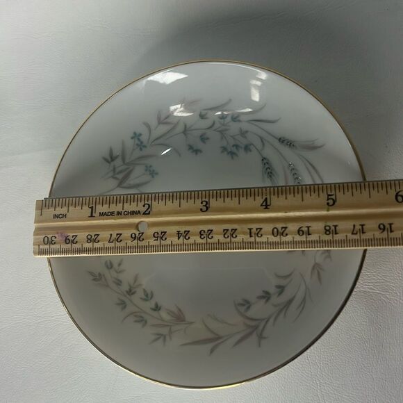 Wentworth Fine China Japan 8 Oz Side Gold Trim Pink Blue Floral 5 1/2 In Round - Picture 5 of 6